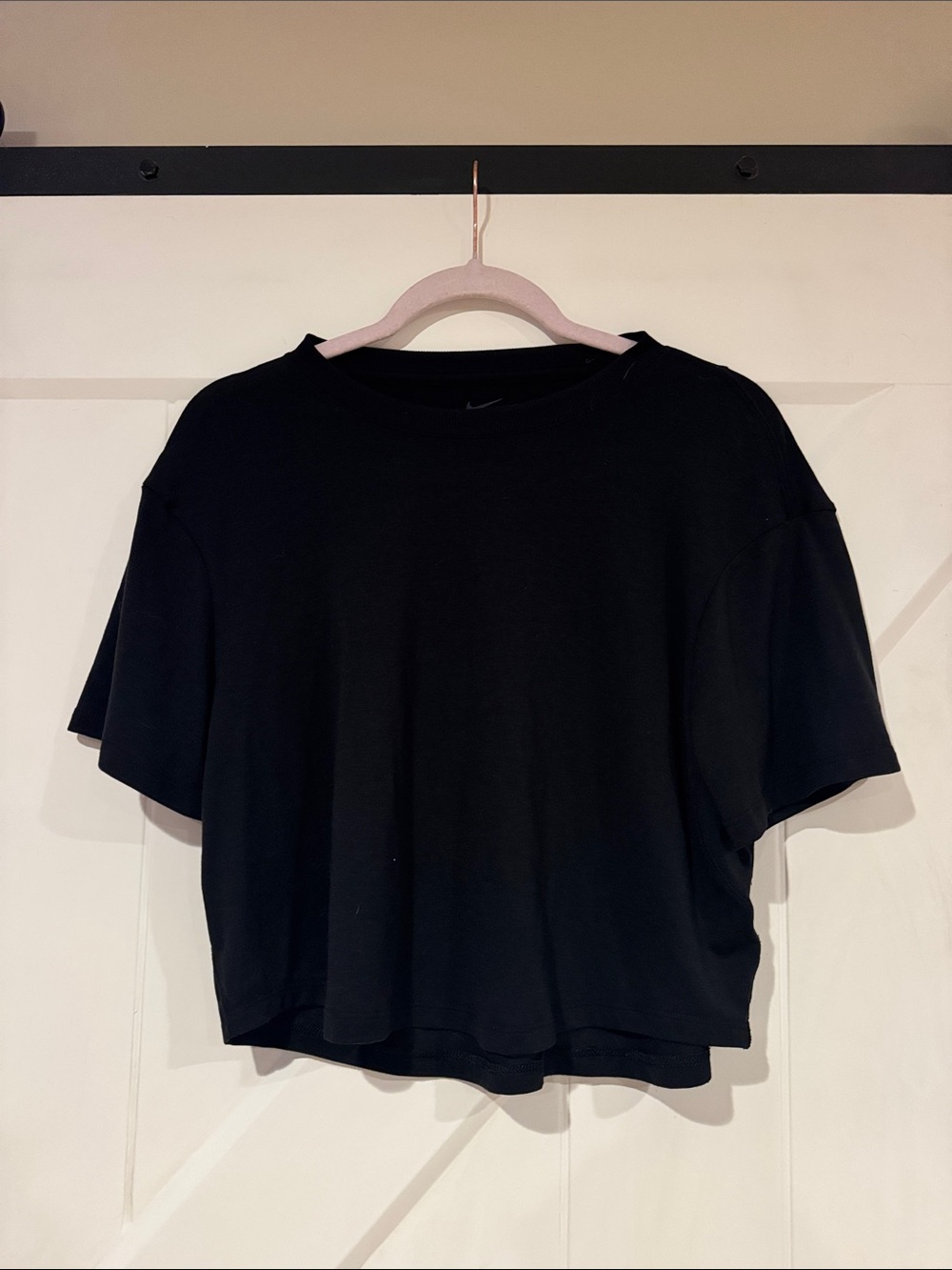 Black Women's Boxy Short Sleeve Top